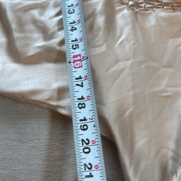 Taylor Silk Satin Beaded Tie Front Blouse Long Sleeve - Picture 15 of 16